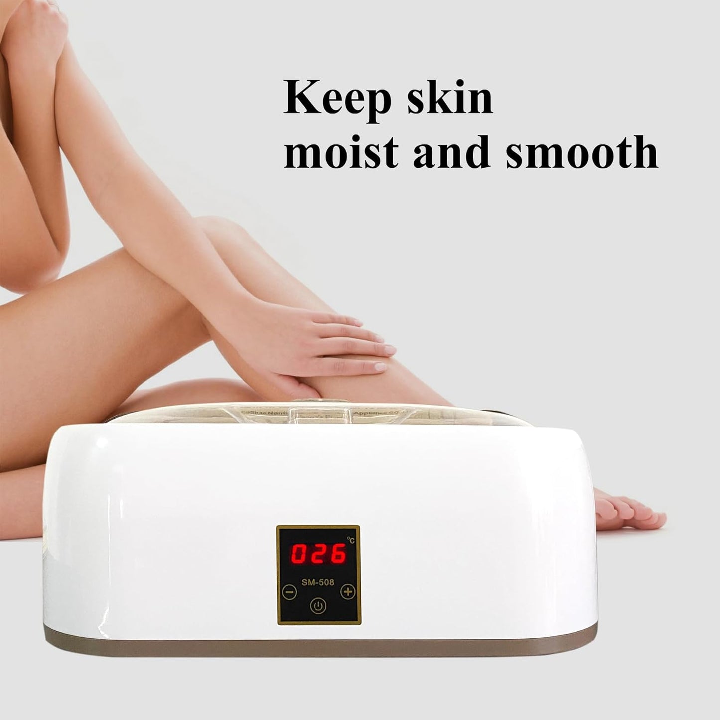 Paraffin Wax warmer for Hand and Feet, Includes 4000ml Wax warmer Machine and 6 packs of Lavender scented Paraffin Wax, Enjoy take care of your hands and feet (white)