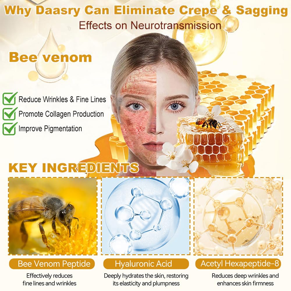 Bee Venom Skin Restoration Cream, Bee Venom Skin Treatment Cream, Professional Bee Venom Comprehensive cream - Anti-Wrinkle Moisturizing for All skin Typess (4)