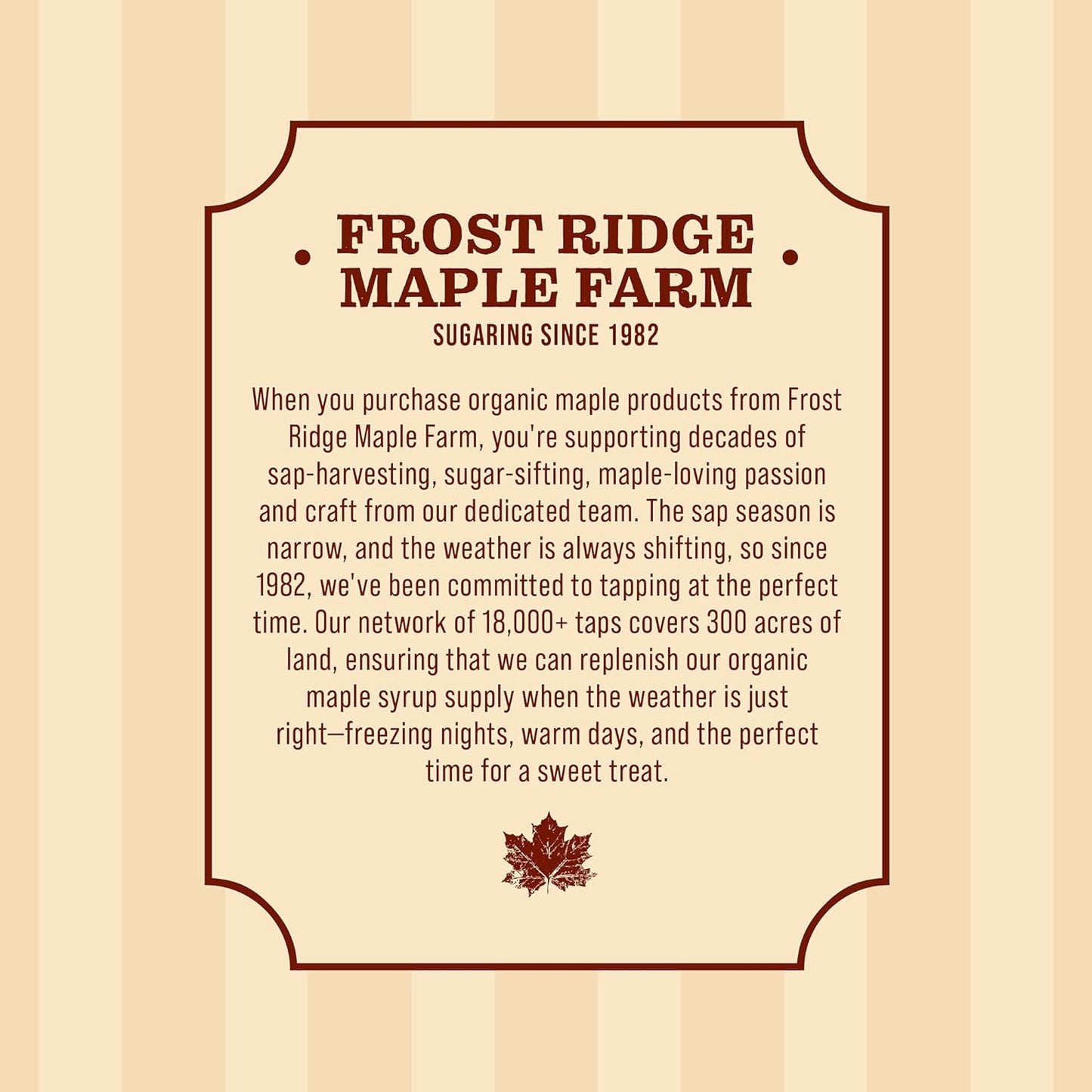 Frost Ridge Maple Farm, Organic Maple Cream, Grade A, One Pound (16 oz)