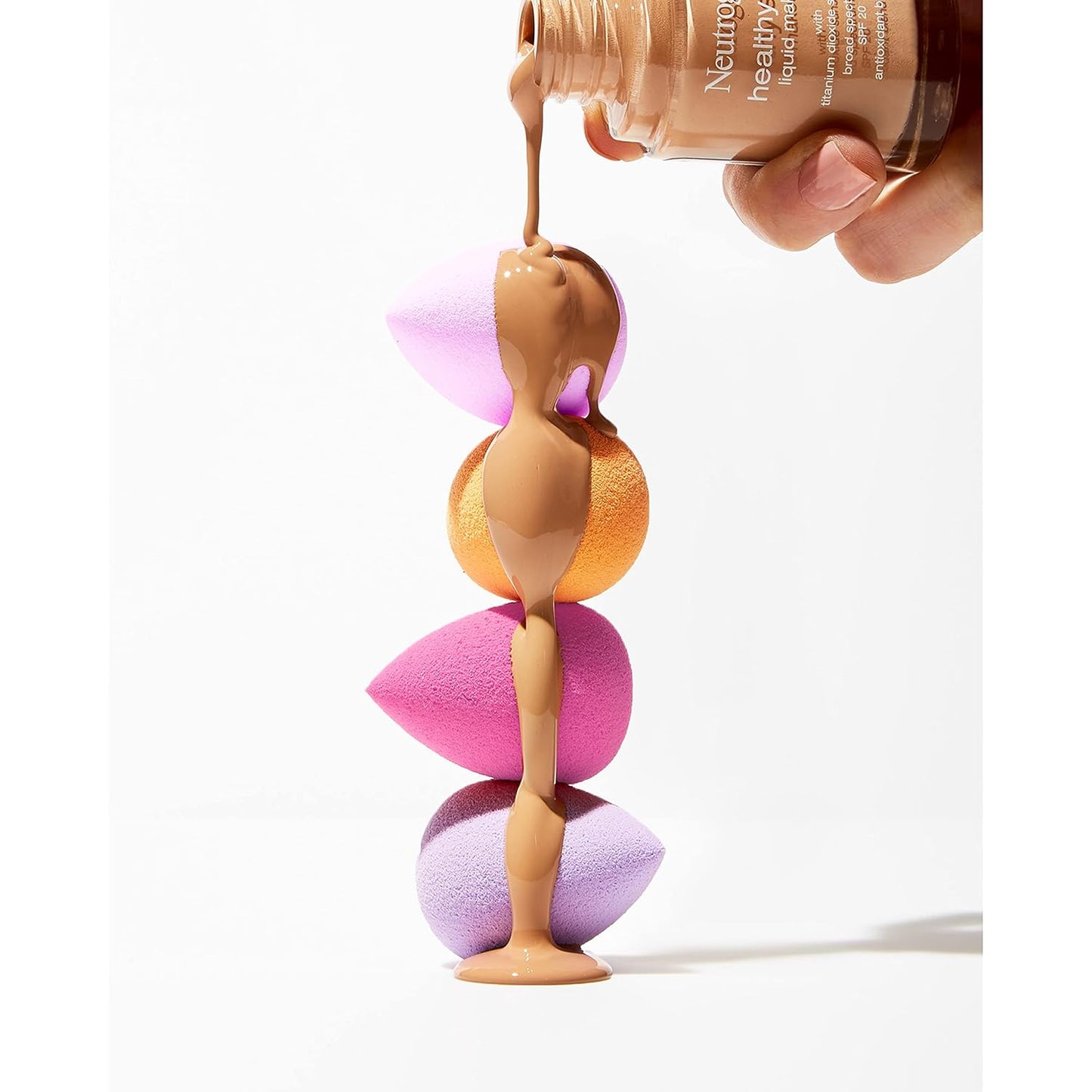 Neutrogena Healthy Skin Liquid Foundation Makeup with Broad Spectrum SPF 20 Sunscreen, Lightweight, Medium Coverage Makeup with Sunscreen and Pro-Vitamin B5, Classic Ivory 10, 1 fl. oz