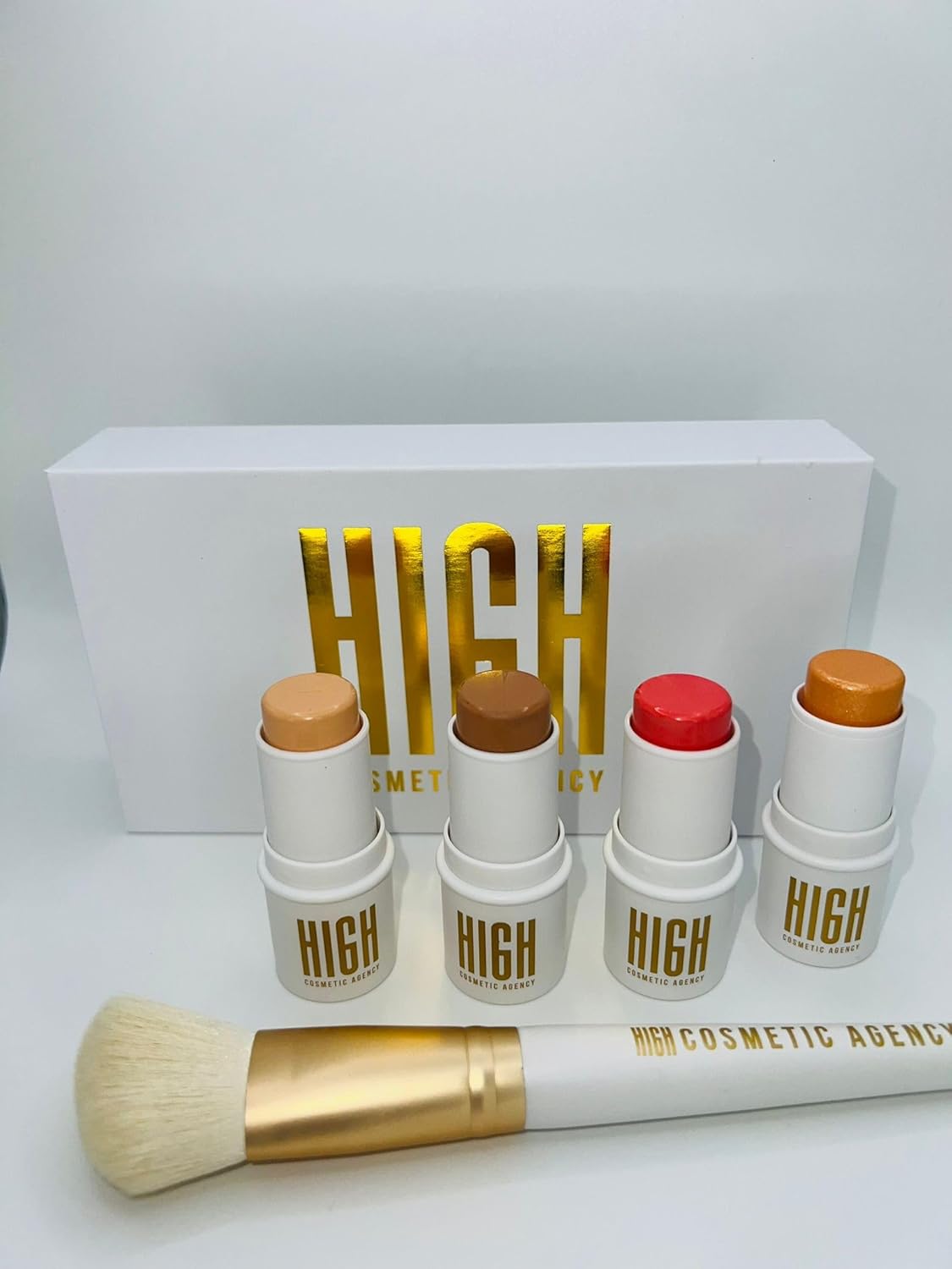 Contour,4 Piece Set, For Face, Professional Makeup, Cream, Long Lasting, Cruelty Free,Crystalline Artist Contour Colecction (Line To Go) Kit by Beauty Creations,Highlighter, high cosmetic agency