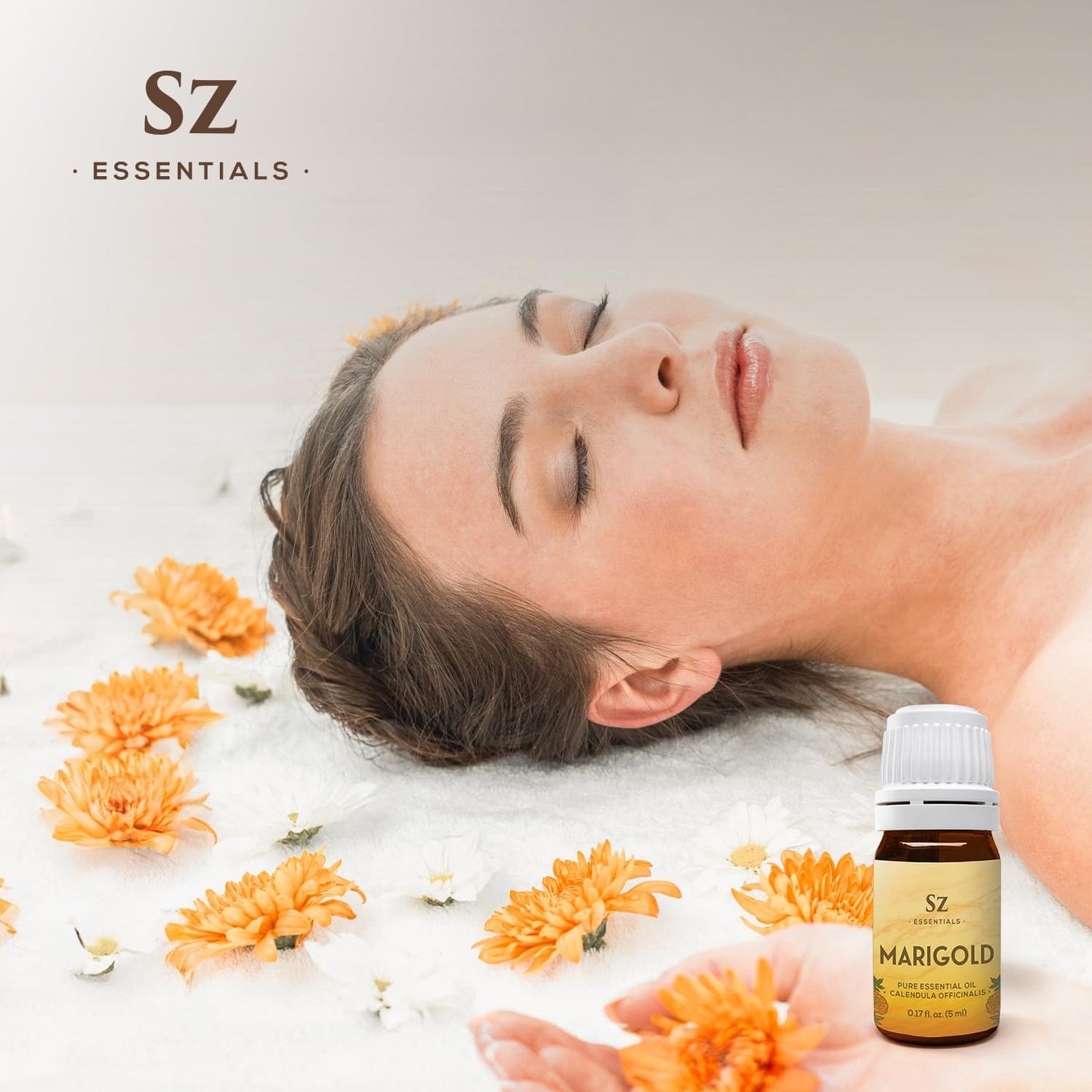 Marigold Essential Oil - aka. Calendula Officinalis - 100% Pure and Undiluted - Unlock The Precious Aroma of Real Marigold - Therapeutic Grade & Versatile Usage - 0.17oz