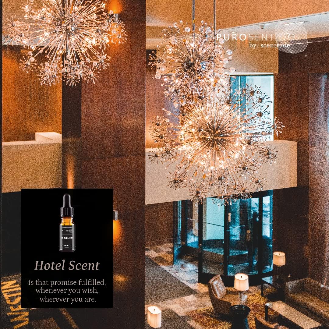 PuroSentido Hotel Signature Aroma Oil (10 ml) - Luxury Essential & Fragrance Oil for Diffusers and Humidifiers, Creamy Coconut, Warm Cashmere, Cool Spices & Sandalwood Home & Hotel Scent