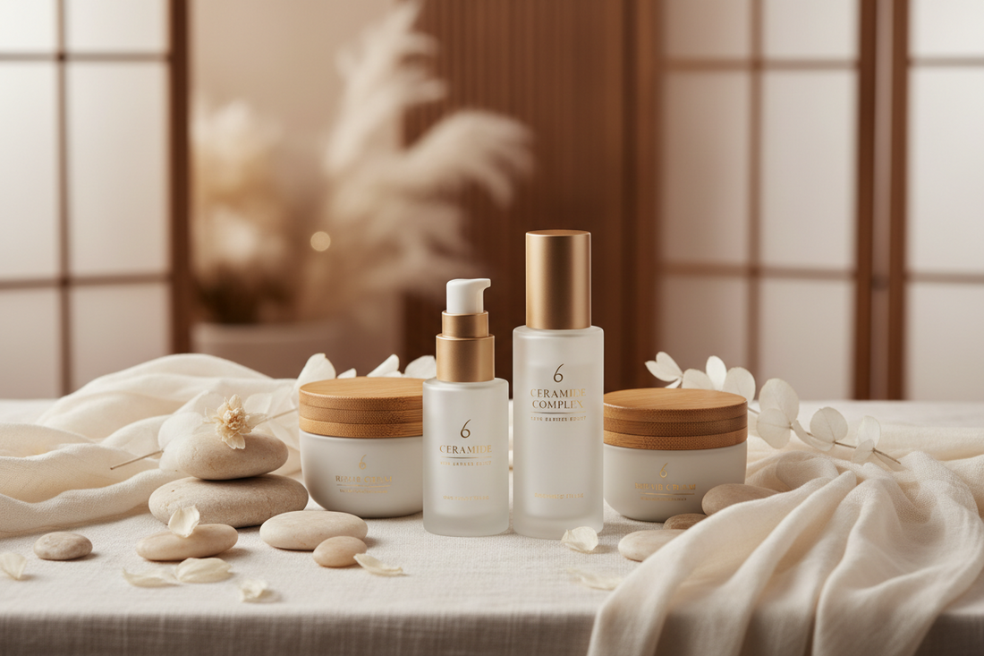 Ceramides skincare products for skin barrier repair and hydration