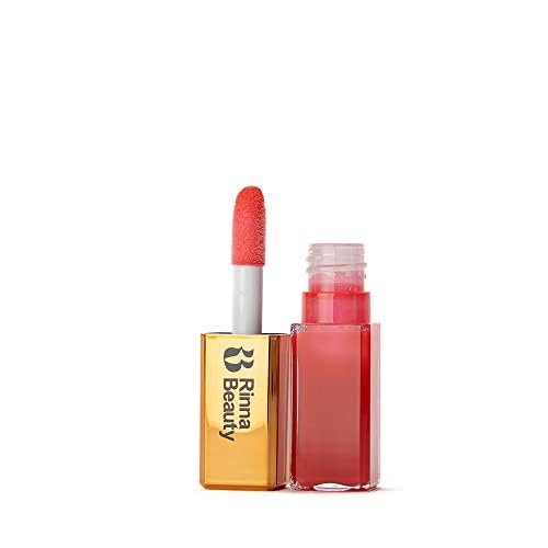 Rinna Beauty Larger Than Life Lip Plumping Oil - Power - Moisturizes & Hydrates Lips - Natural Plumping Over Time - Vegan, Cruelty-Free, & Paraben-Free 0.3 Fl Oz
