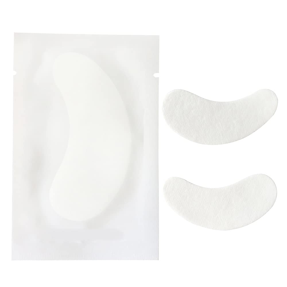 100 Pairs Set Under Eye Pads Disposable Eye Gel Patches for Eyelash Extensions Tool Kit, White Film