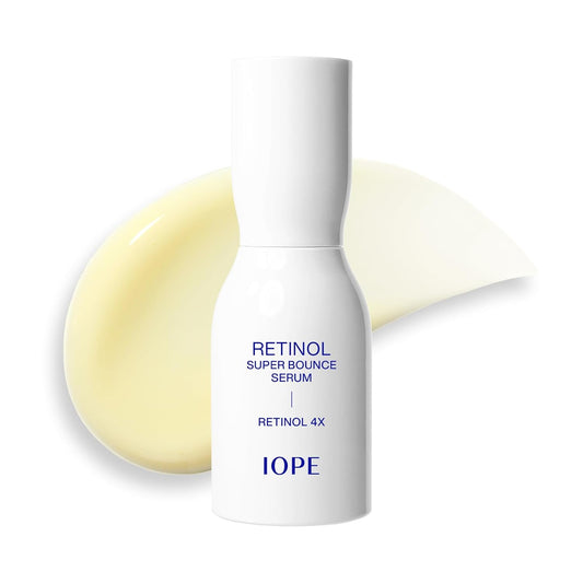 IOPE Retinol Super Bounce Serum, 7 Day Retinol Serum for face, Premium Korean Retinol, Anti-Aging, Reduction in Fine Wrinkles, Gentle Nourishment for Sensitive Skin, 1.69 Fl Oz.