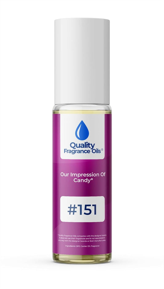 Quality Fragrance Oils' Pr. Candy for Women Impression #151 | Long-Lasting Perfume Oil, Alcohol-Free, Strong Scent, 10ml Roll-On | Affordable Alternative to Designer Fragrances