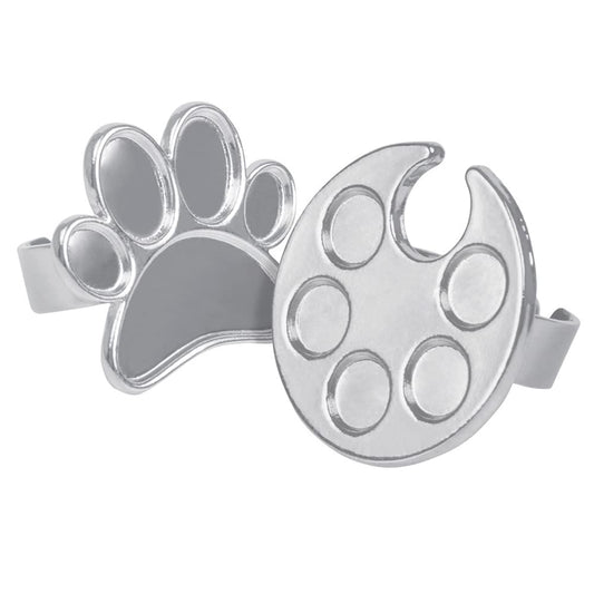 2 Pieces Mini Nail Art Polish Holder Nail Art Palette Rings Nail Palette Finger Rings