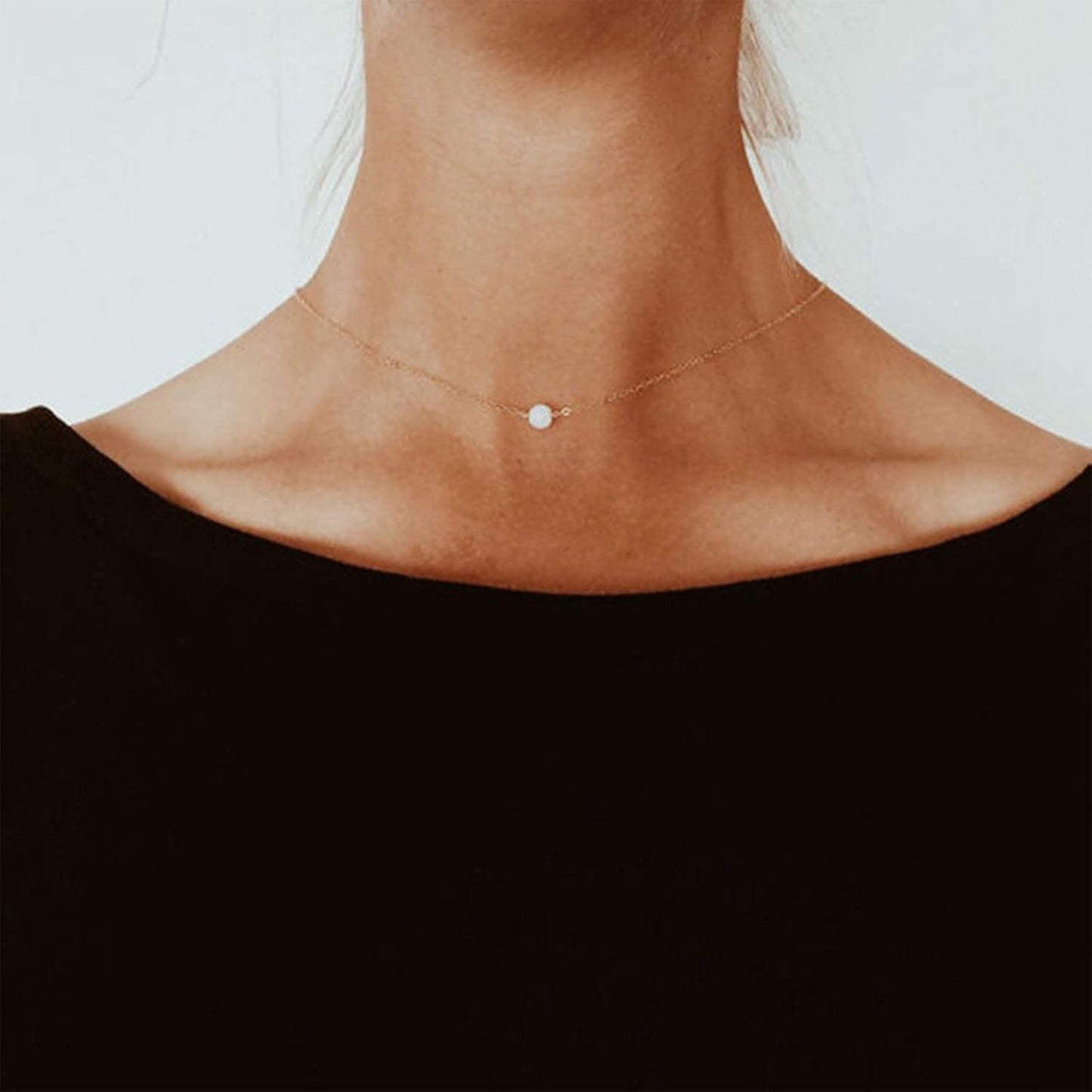 Boho Pearl Back Chain Necklace Gold Backdrop Necklace Body Chain Summer Beach Body Jewelry for Women and Girls Gifts