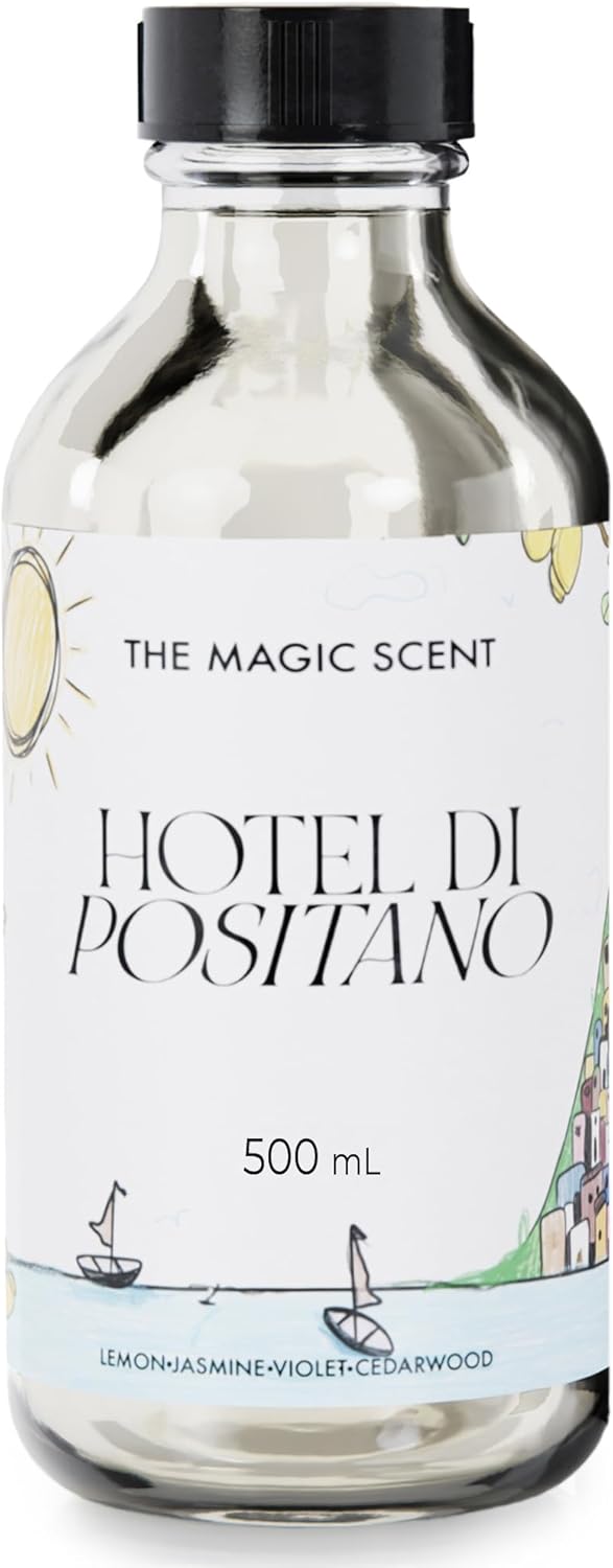 Hotel Di Positano Hotel Scent Diffuser Oil - Cold-Air & Ultrasonic Fragrance Oil for Diffuser Inspired by Amalfi Coast, Italy - Essential Oils for Diffusers Aromatherapy (500 ml)