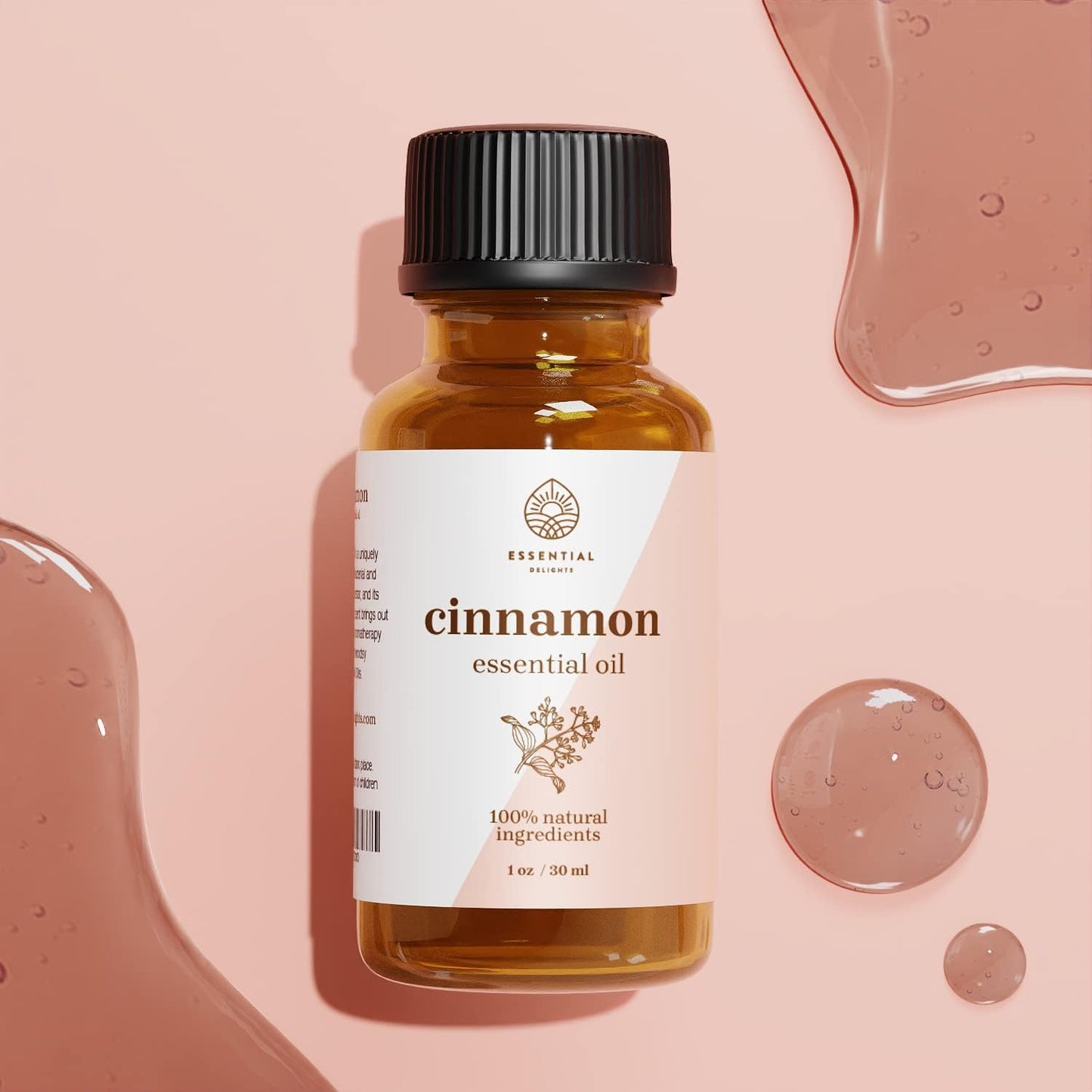 Premium Cinnamon Essential Oil | Warm and Spicy Aroma | Perfect for Candles, Soaps, DIY Projects & Holiday Scents (1 Fl.Oz.)