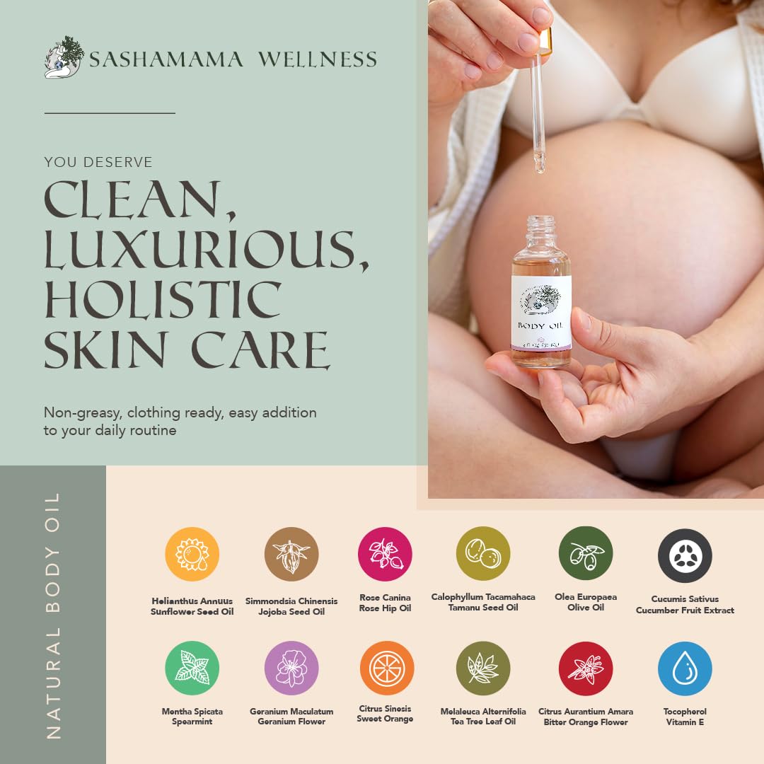 Luxury Baby Shower Gifts- Pregnancy Gift Box for First Time Moms- Pregnancy Must Haves - PostPartum Recovery Care- Postpartum Essentials - Prenatal and PostPartum Gift - Sashamama Gifts for mom