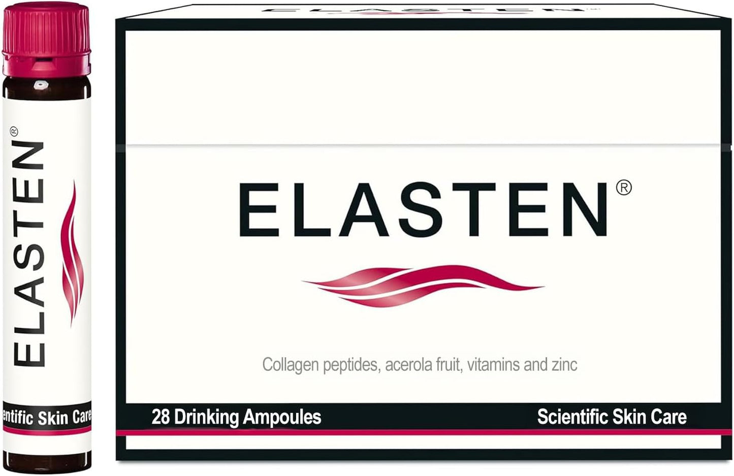 Clinically Tested Collagen Complex for Radiant Skin from Within – Reduces Fine Lines – Supports Connective Tissue – 28 Liquid Collagen Ampoules (0.85 Fl Oz / 25ml Each)