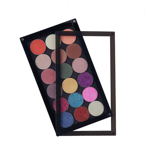 Acrylic magnetic Makeup Palette Empty Eyeshadow Palette with Magnet Clear Window