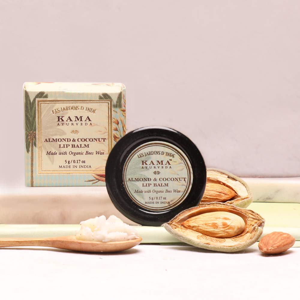 Kama Ayurveda Almond and Coconut Lip Balm, 5g