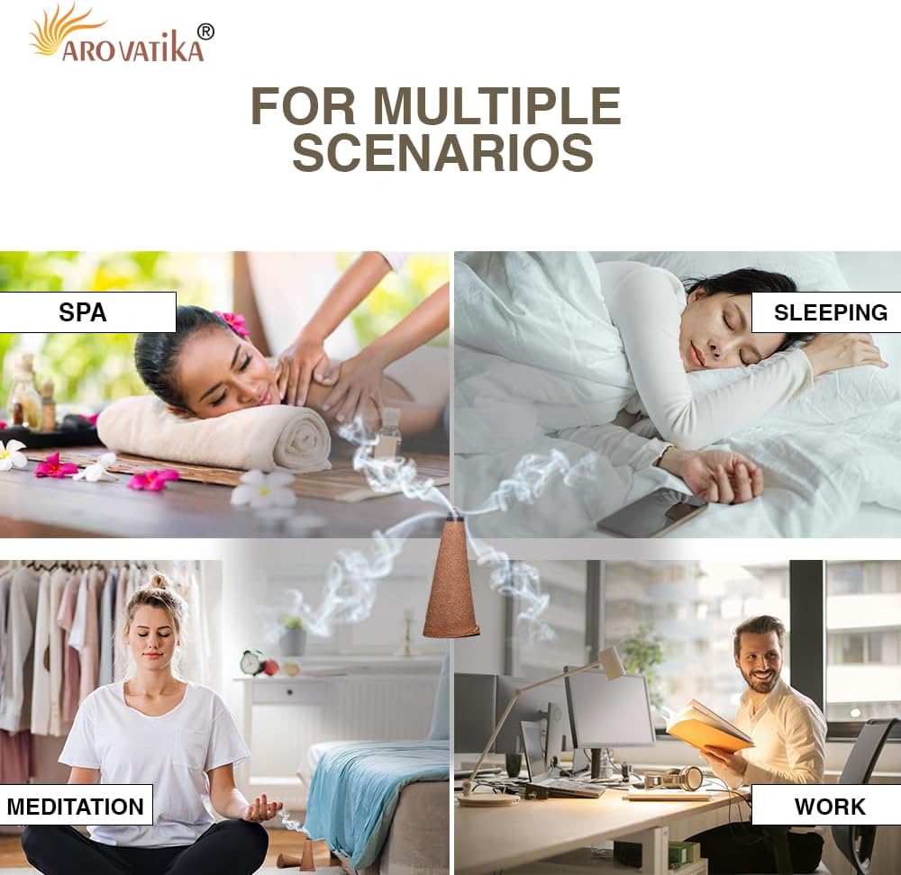 ARO VATIKA Vedic Dragons Blood Natural Masala 120 Incense Cones in Pack of 12 Boxes | Environment-Friendly Dhoop | Best for Prayer, Reiki, Meditation & Relaxation | Burn Time- 25 mins