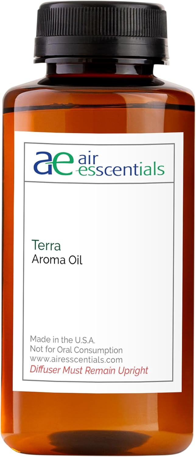 Terra Aroma Oil, Essential Oils Blend for Diffusers & Scent Machines, Upscale Wood & Amber with Citrus Accents, Aromatherapy, Cold Air Diffuser Compatible, 300 mL