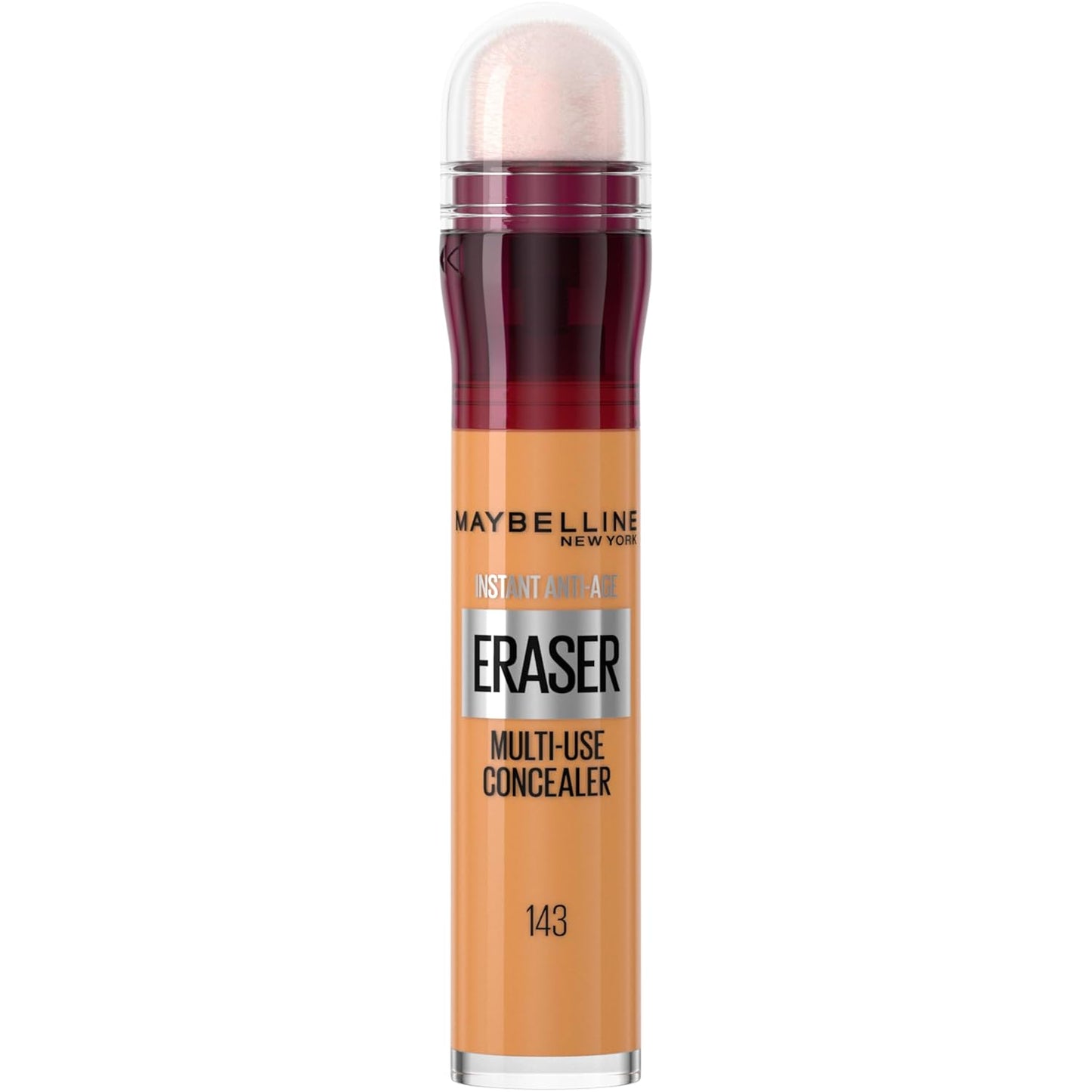 Maybelline Instant Age Rewind Instant Eraser Multi-Use Concealer, Crease-Resistant Coverage, Up to 12HR Moisturizing Wear, 143, 1 Count