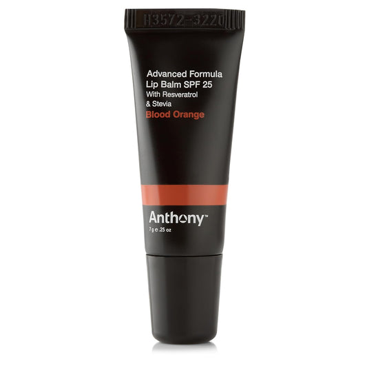 Anthony 25 SPF Lip Balm with Sunscreen for Lips – Contains Green Tea Extract, Shea Butter & Vitamin E – Moisturizing Repair Care Treatment for Chapped & Dry Lips – Blood Orange Flavor