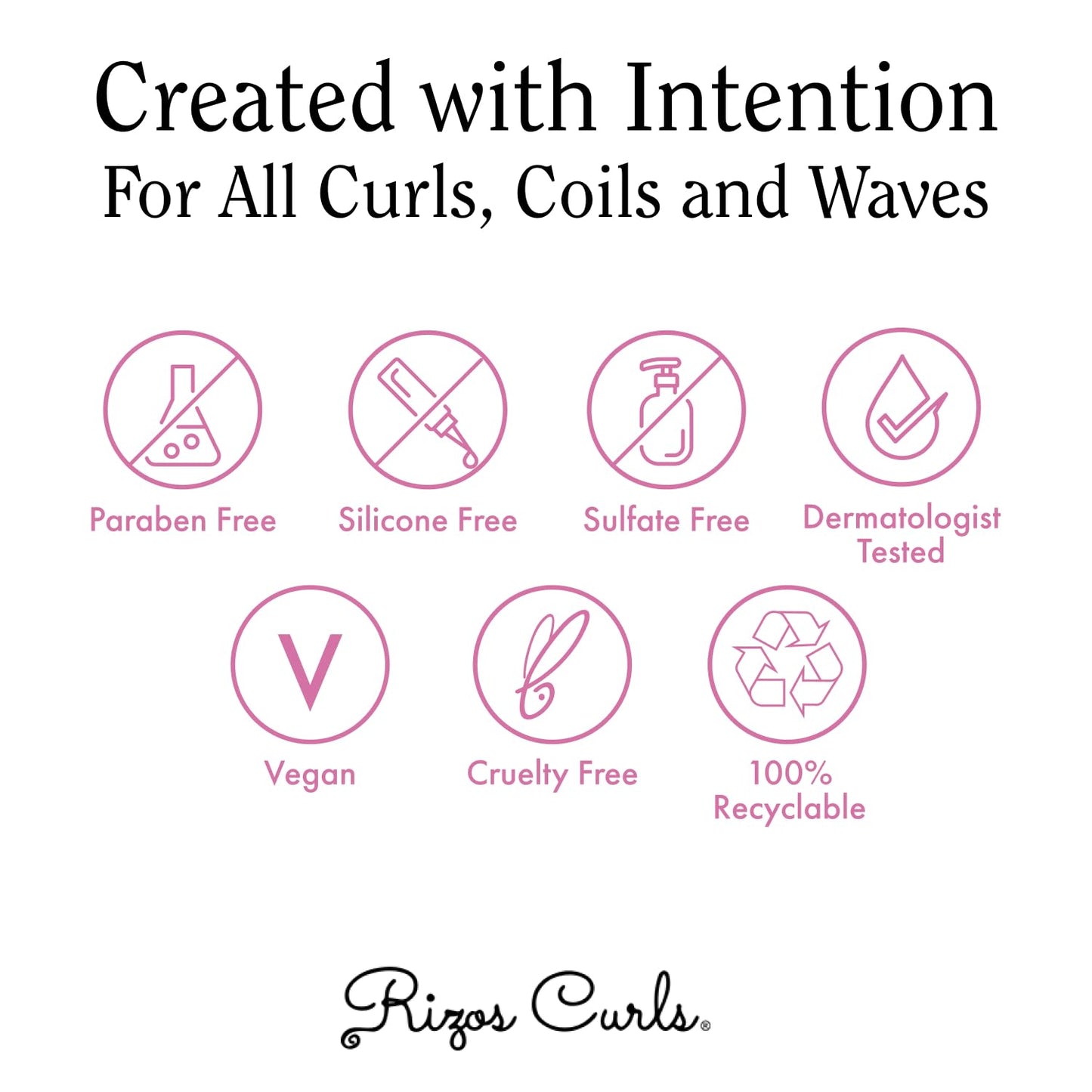 Rizos Curls Alcohol-Free Curl Hair Spray – Flexible Hold, Volume & Frizz Control – Adds Shine & Bounce for All Hair Types Wavy, Curly, Coily 1a–4c – Sulfate, Paraben & Alcohol-Free