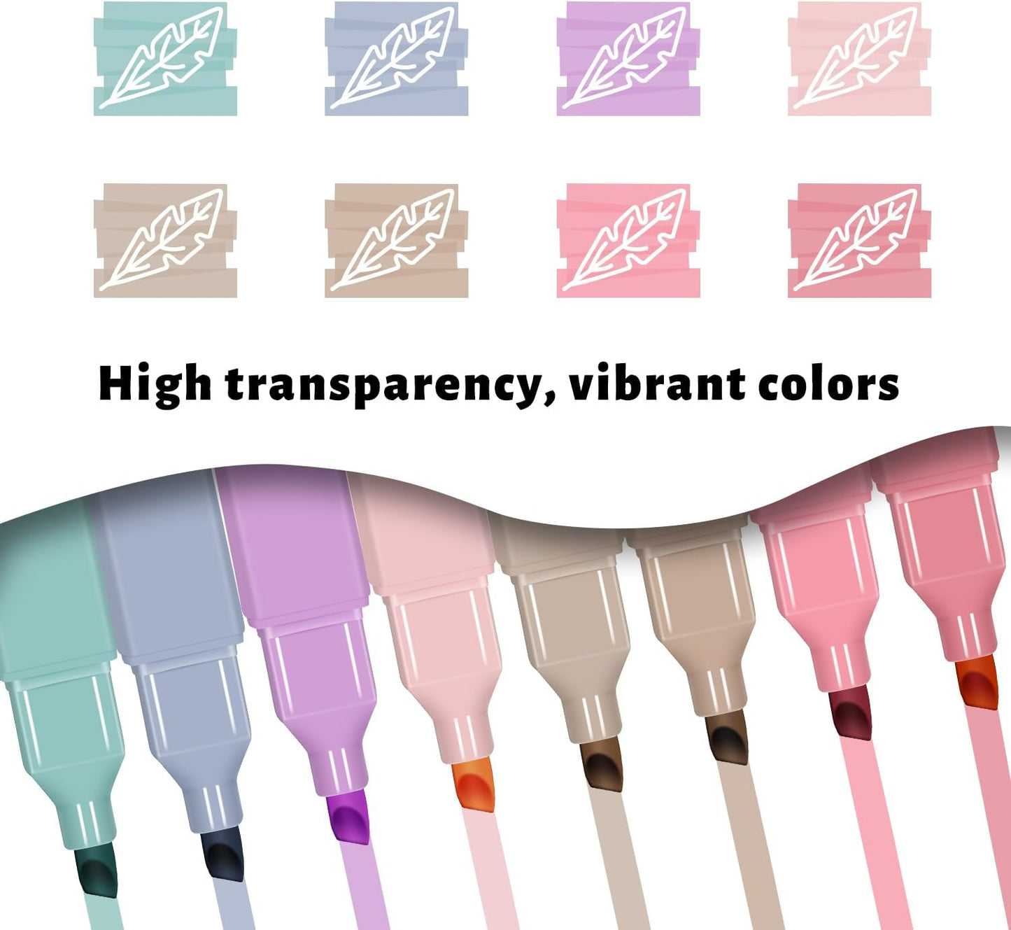 Vitoler Bible Highlighters,8 Colors Cute Highlighters with Chisel Tip for Bible Accessories School Office Supplies