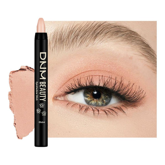 Nude Pink Matte Cream Eye Shadow Stick Makeup for Women, Nude Pink Matte Eyeliner Pencil Eyeshadow Brightener Stick for Eyes, Waterproof Eyeshadow Applicator Blendable sombras para ojos 68#