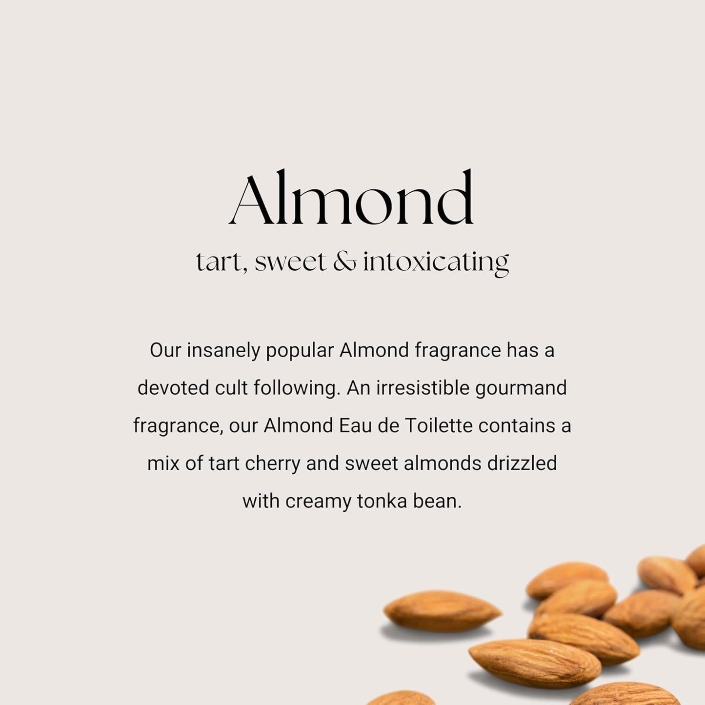 Caswell-Massey Almond Eau de Toilette Discovery, Indulge in the Warm and Inviting Scent of Almond, Cherry & Sandalwood, Sample Size Vial, Perfume for Men & Women, 0.25 Fl Oz