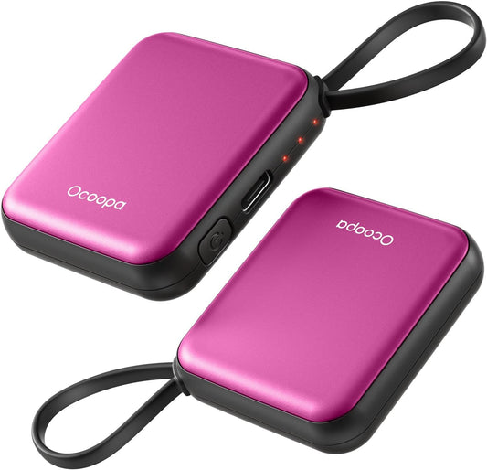 Ocoopa Hand Warmers Rechargeable UT5 Nano – Slim Electric Pocket Heater, Smart Temp Control, 14Hrs Battery, UL Safety, Artists in Bloom Design, Practical Gifts for Women, Christmas, Outdoor, Office