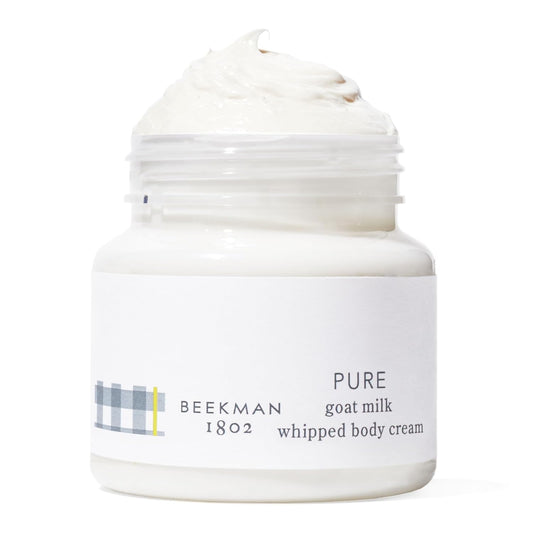 Beekman 1802 Whipped Body Butter Cream with Goat Milk - Deeply Moisturizes, Softens Skin - Natural & Gentle for All Skin Types - Non-Greasy, Cruelty-Free, 8 oz
