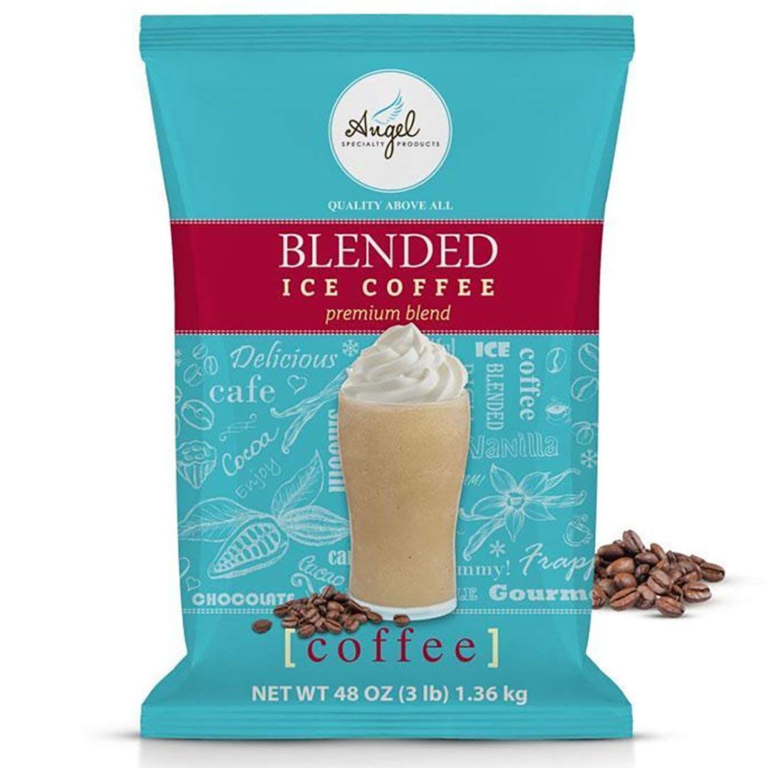 Angel Specialty Products, Blended Ice Coffee, Instant Frappe Powder Drink Mix, 3-Pound Bag [34 Servings]