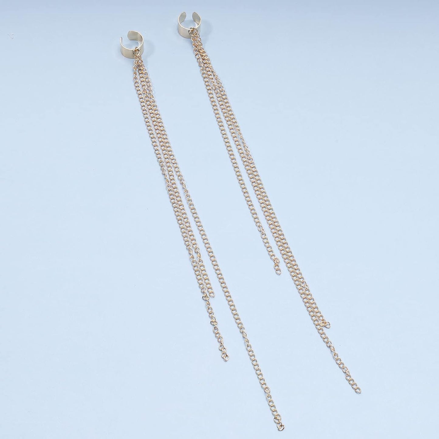 Boho Chain Tassel Earrings Gold Long Drop Dangle Earrings Dangle Chain Earrings Vintage Long Earrings Punk Earrings Jewelry for Women and Girls