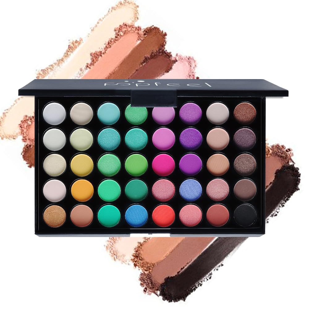 Makeup Kit for Women, Eyeshadow Makeup Gift Set for Teen Girls, Eyebrow Eye Shadow Makeup Kit with 40 Colors Eyeshadow Palette, Mascara, Eyeliner, Eye Brow Pencil, Eye Brush
