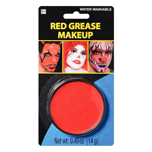 Red Grease Makeup - 0.49 oz. - Pigmented & Long-Lasting Formula Perfect for Halloween & Theatrical Performances, Pack of 24