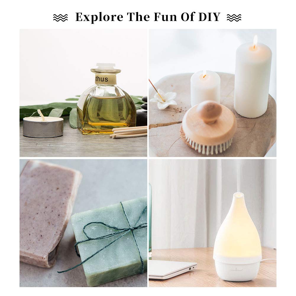 yethious 2 Pack Lavender Rose Essential Oil Set 100% Pure Organic Lavender Aromatherapy Oil Rose Fragance Oil for Diffuser Essential Oil Set