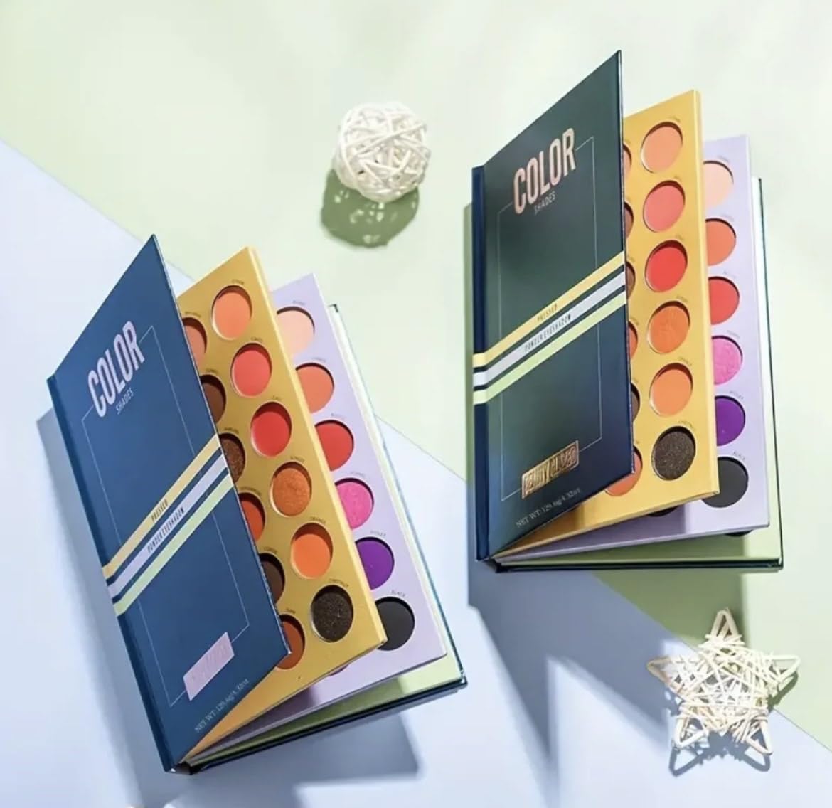 Generic Majical Book of Beauty Makeup Palette, 72 Colors, 3-Layer Folding Book, Eyeshadow Palette, Long Lasting