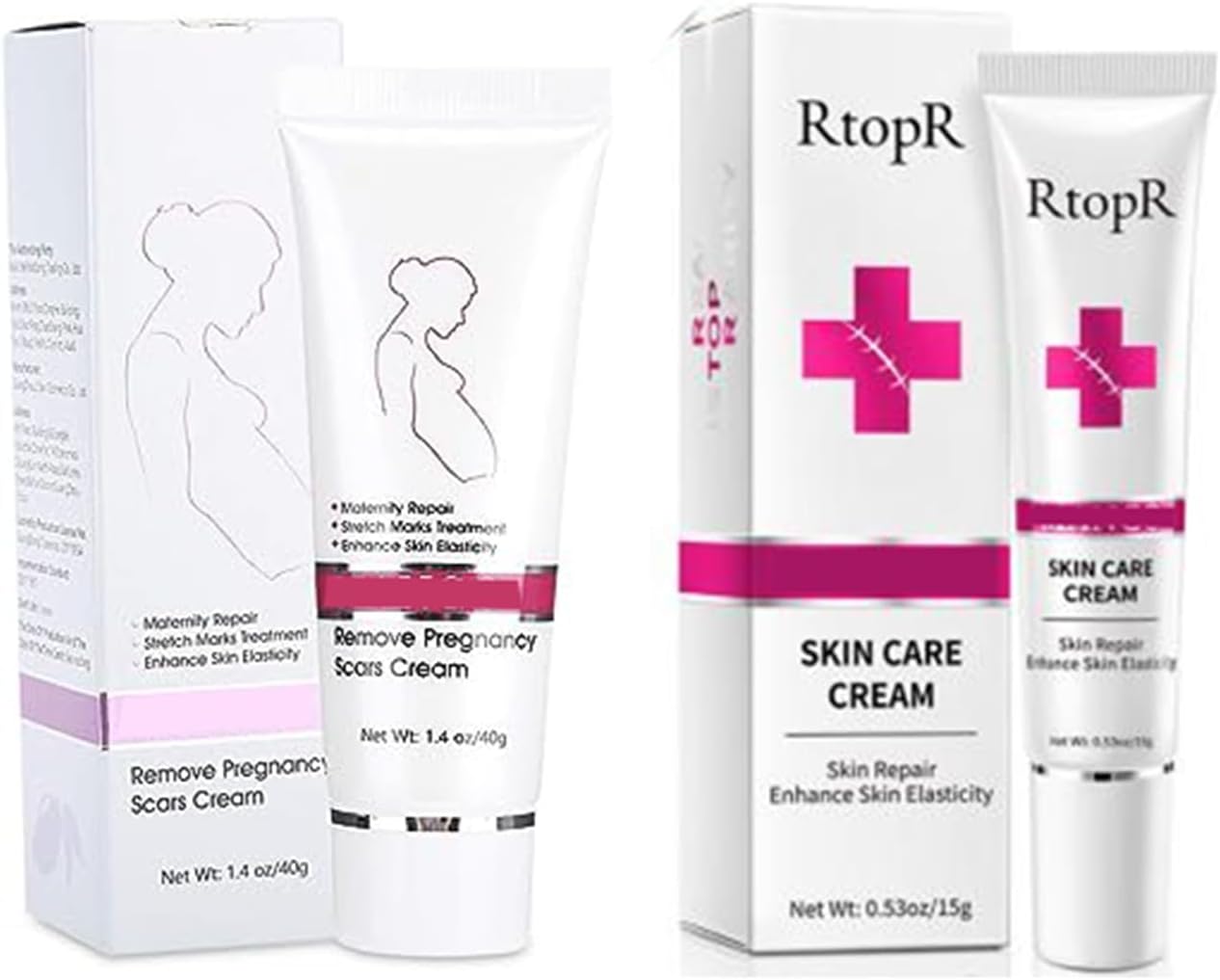 RtopR Stretch Marks and Scar Cream,Crema para Estrias De Embarazo,Stretch Marks Postpartum Repairing Cream Wrinkles Diluting Removal Cream Crema De Cacao para Cicatrices