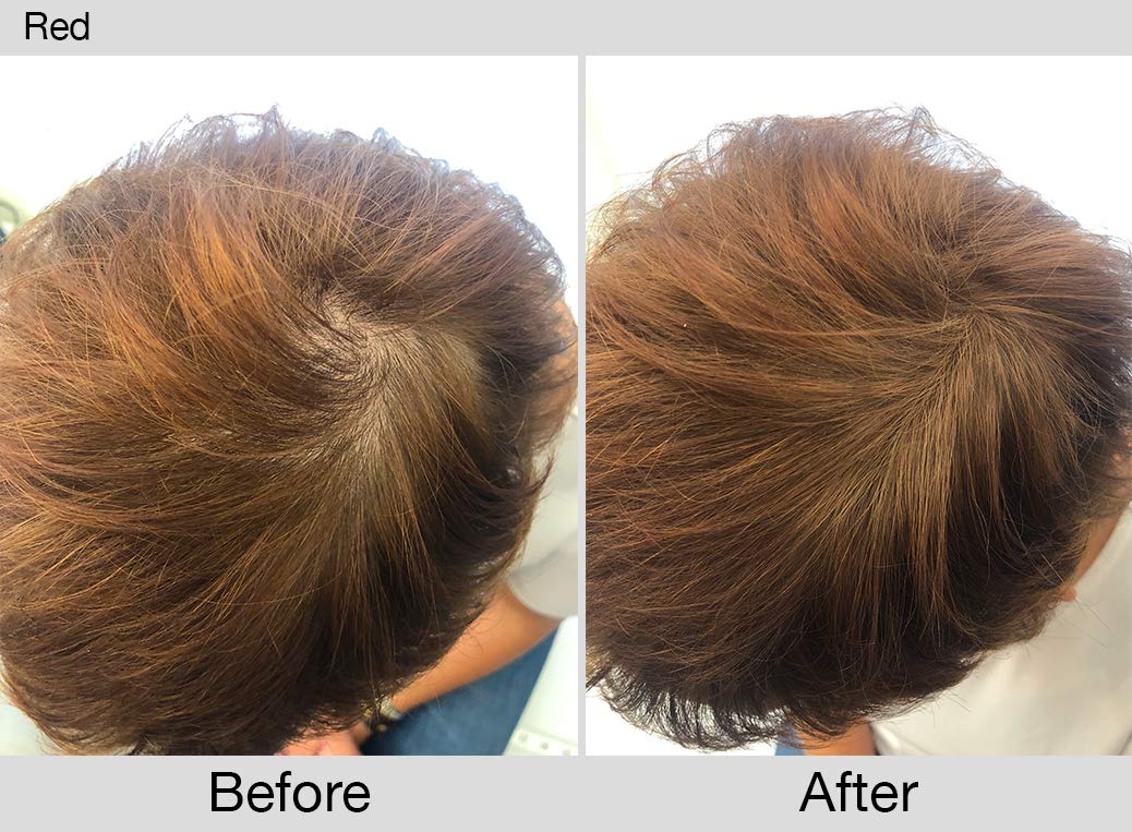 Joan Rivers Great Hair Day Root Touch Up Powder – Fill-in Powder for Thicker, Fuller Looking Hair (Red)