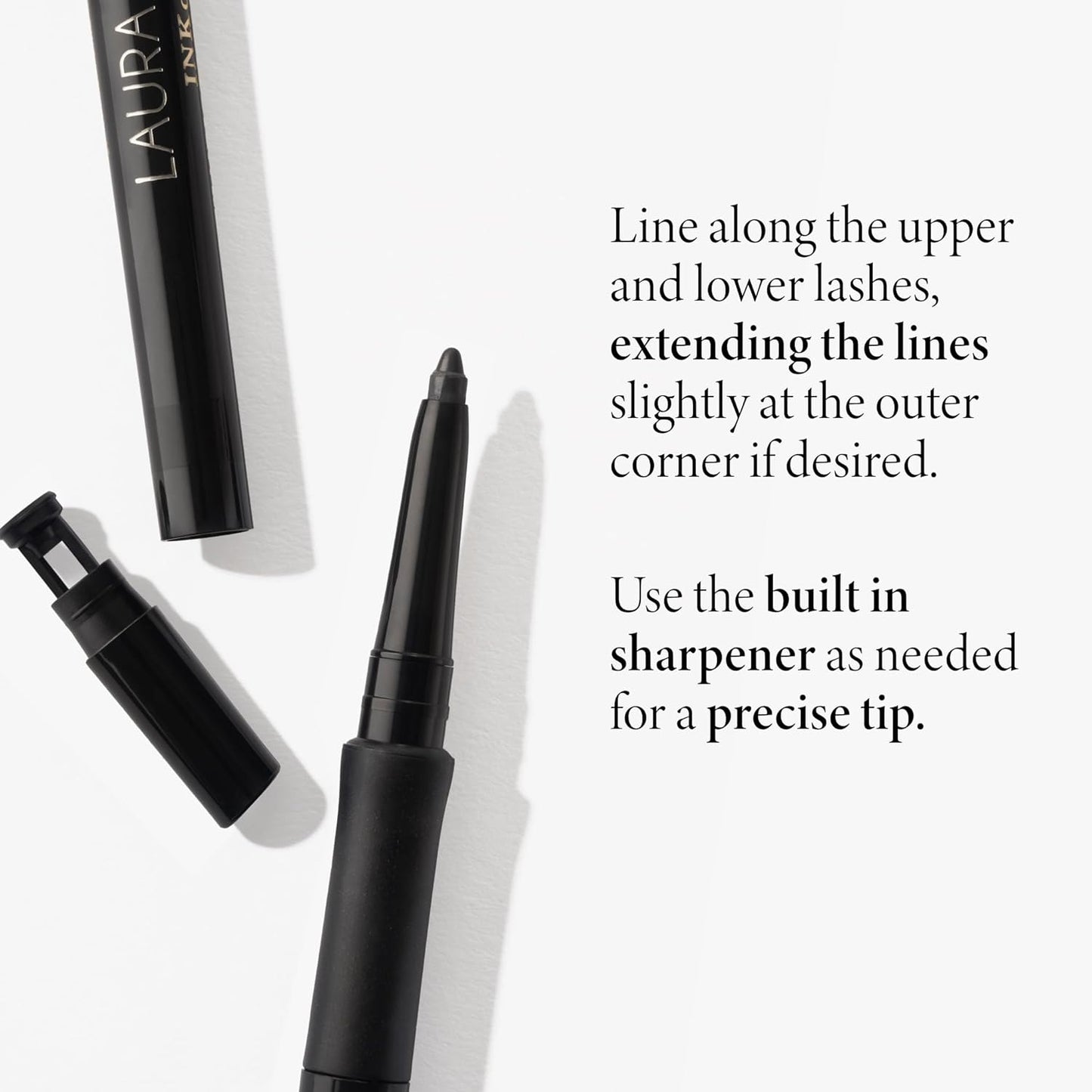 LAURA GELLER NEW YORK INKcredible Gel Eyeliner - Brown Eyed Girl - Waterproof Smudge-proof Eyeliner Pencil - Built in Sharpener