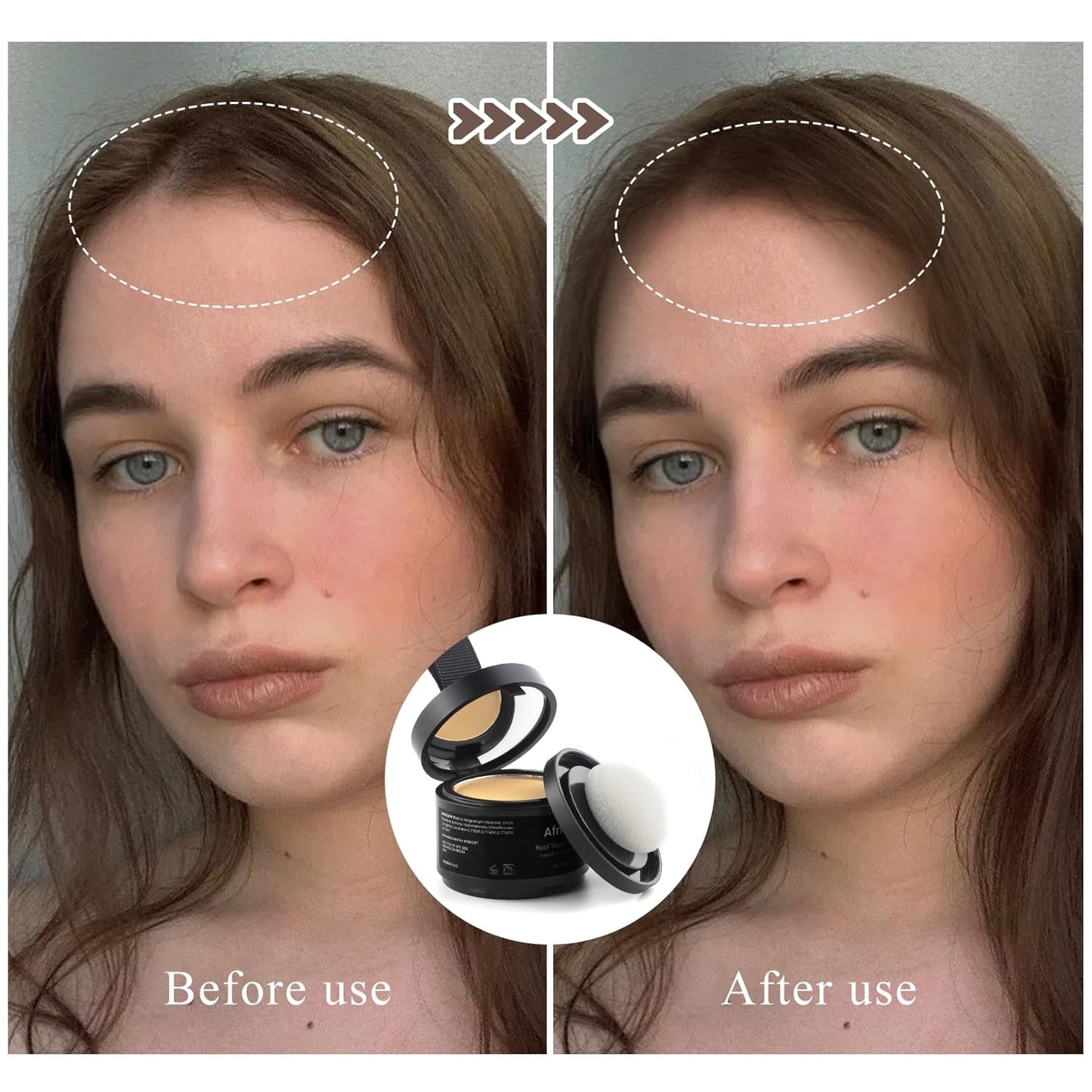 Instant Hairline Powder, Root Touch Up Hair Color for Gray Coverage and Thinning Hair, Root Cover Up Conceals Hair Loss & Bald Spots, Natural and Non-Greasy Hair Color for Women & Men, Blonde