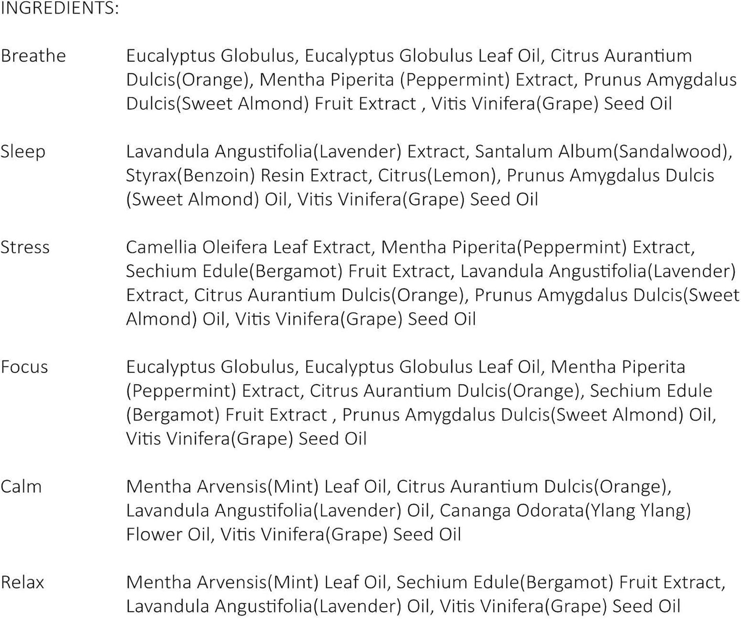 Aromatherapy Essential Oils Roll On Set, Natural Pre-diluted Blend Oils for Skin Use, Relaxation Gift for Women & Men, Pack 6 x10ml