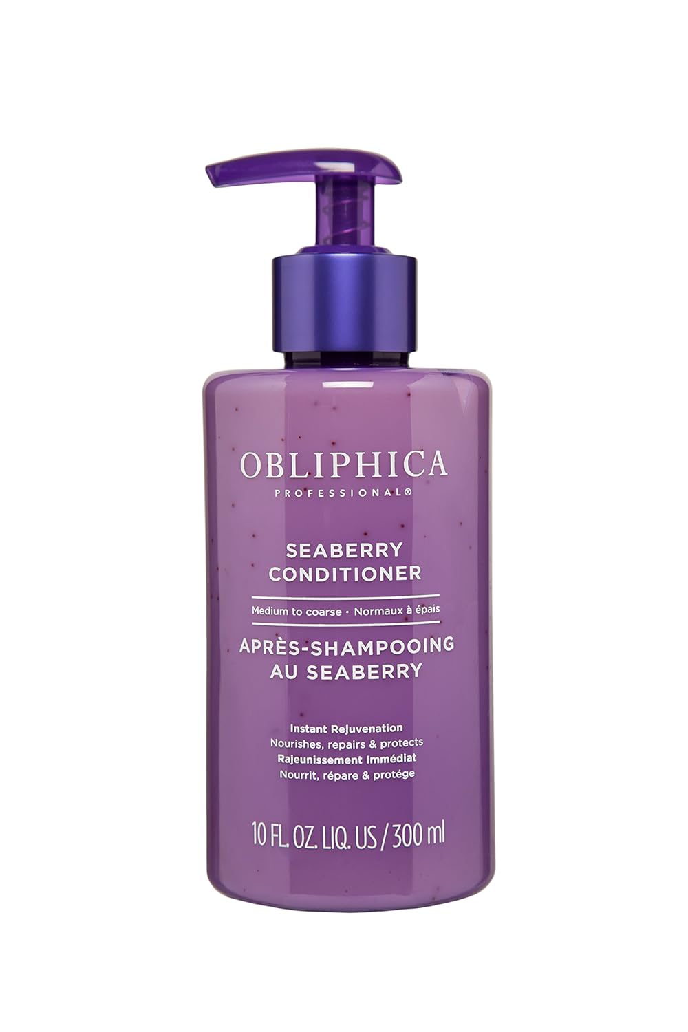 Obliphica Seaberry Conditioner for Wavy Hair - Frizz Control, Curly, Damaged Repaired Hair - Hair Mask & Treatment for Dry Hair and Growth - 10 Fl Oz