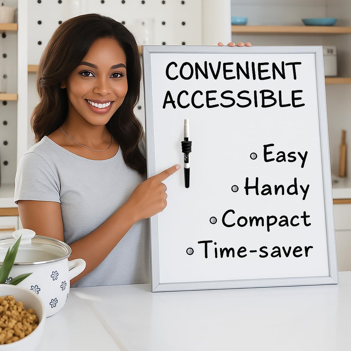 Stick-O Pen Magnetic Pen Pencil Holder - Holds Most pens, Pencils, and Thin Markers. Ideal for Fridges, Task Boards, Workshops, Classrooms, Offices, and Kitchens. (Three Pack)