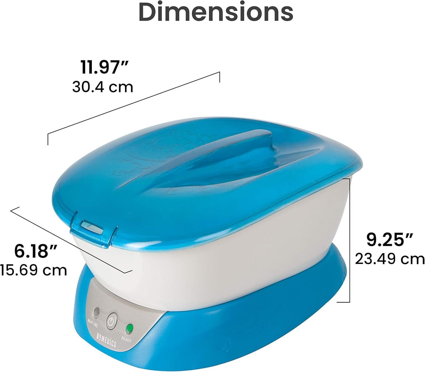 Homedics Paraffin Wax Machine for Hands - Hypoallergenic Hot Wax Hand Therapy Machine to Soothe and Moisturize Hands - Includes 3 Pounds of Wax and 20 Hand Liners (Pack of 2)