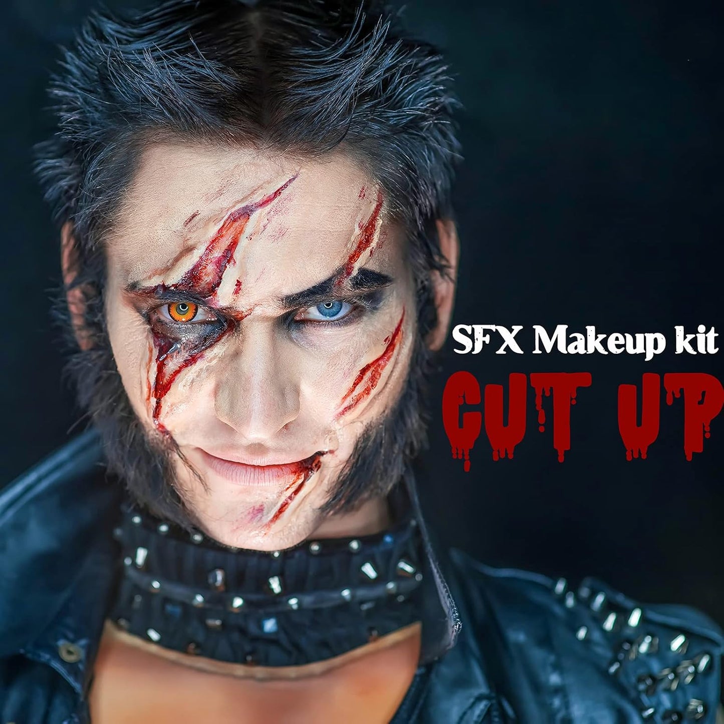 Scar Wax SFX Makeup Kit - Halloween Makeup Kit Fake Blood Makeup Special Effects Makeup Kit Skin Wax FX Makeup for Halloween Party Stage Festival