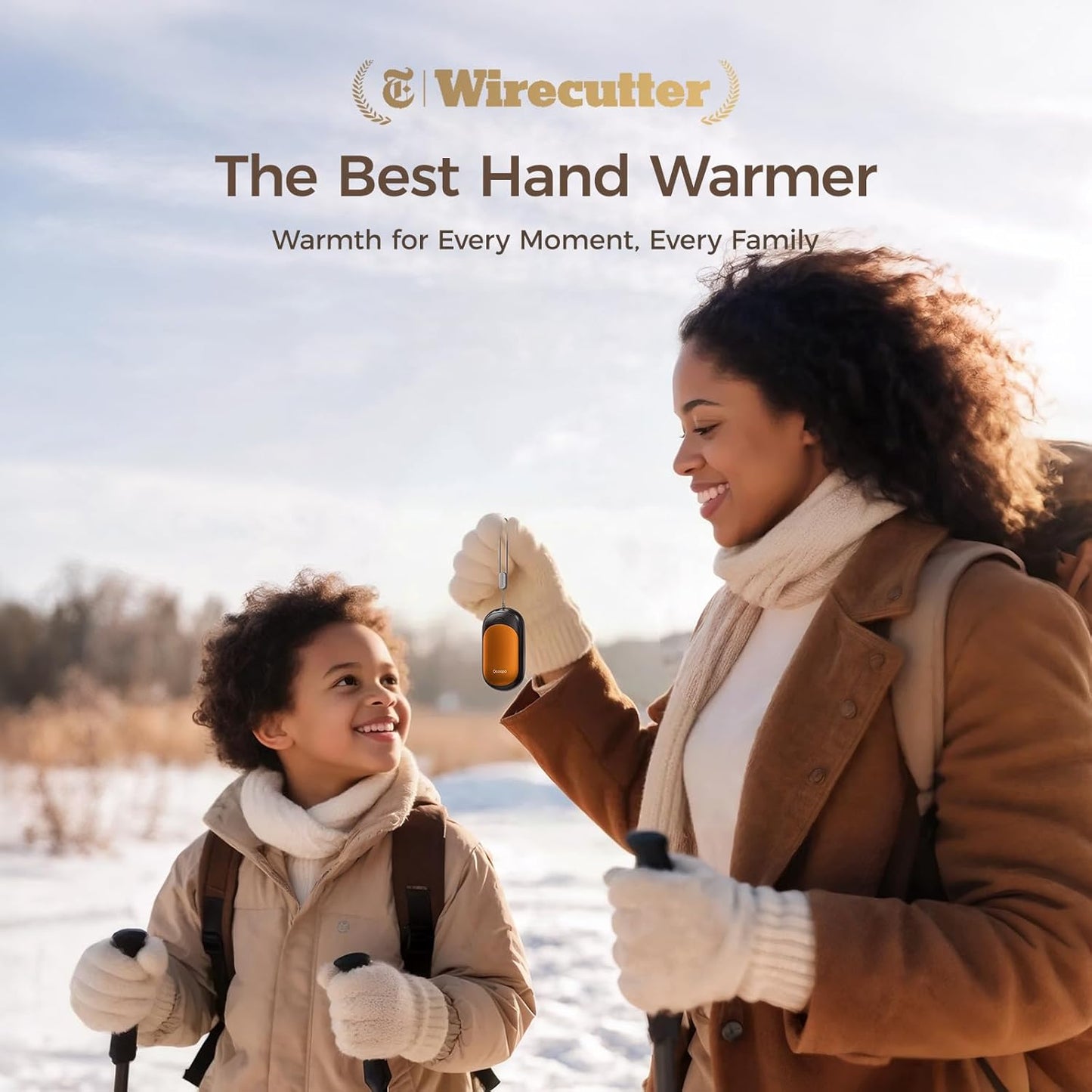 OCOOPA Magnetic Hand Warmers Rechargeable 2 Pack, AI Electric Handwarmers, Fast Heating, 3-Settings, UL Certified, Portable Heater, Gloves Fitting, Travel Essentials, Gifts Women Men, UT3 Lite