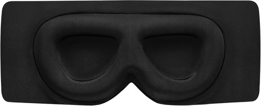 Sleep Mask ALASKA BEAR Wraparound Cool for Sensitive Sleeper Side or Back, Women and Men, Adjustable Headband Eye Mask and Earmuff Blindfold for Full Blackout, Upgraded w/o Buckles
