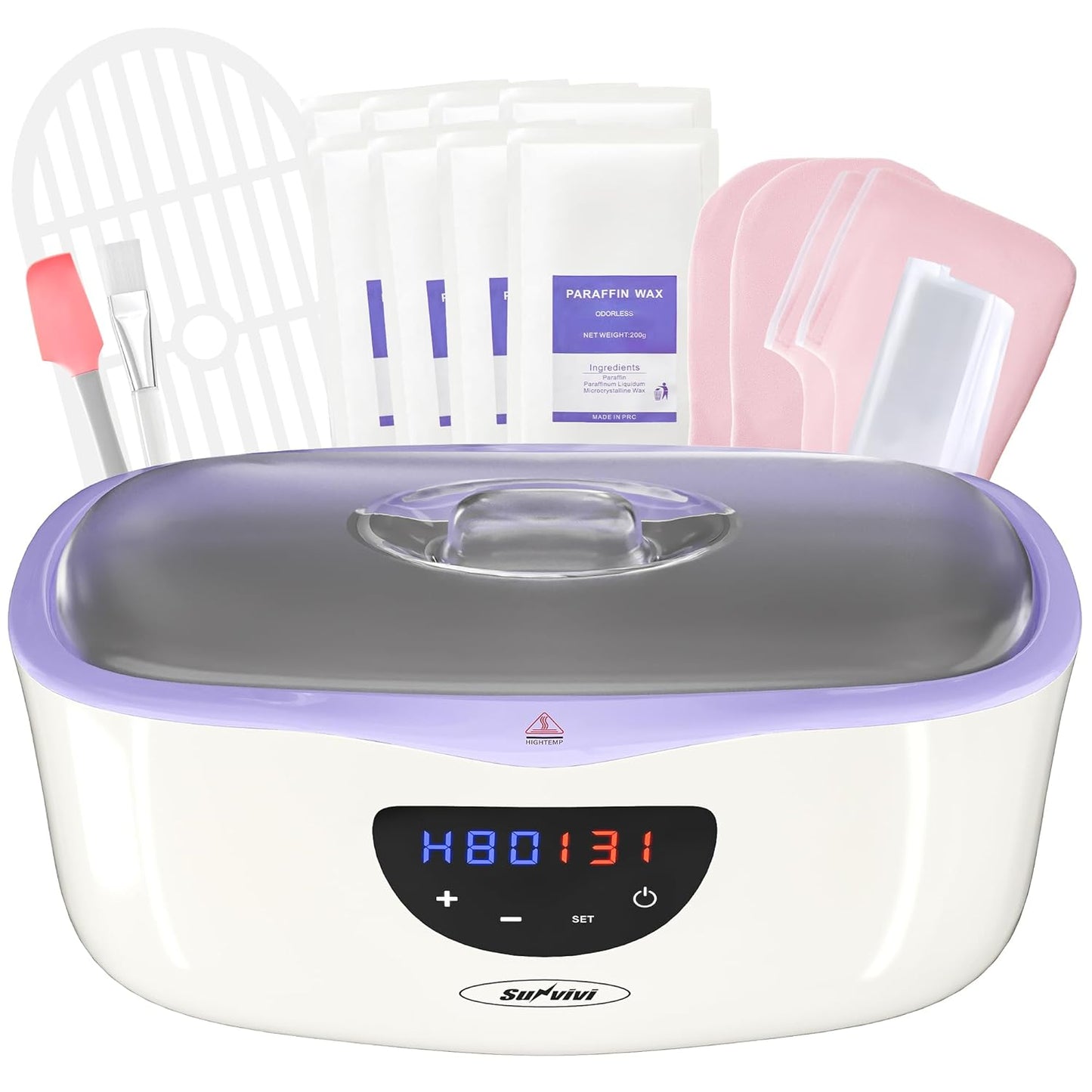 Paraffin Wax for Hand and Feet 4000ml Paraffin Wax Machine for Hand and Feet Large Capacity Paraffin Wax for Hands Purple Paraffin Bath Machine Best Skin Care Moisturizing Exfoliating Solution