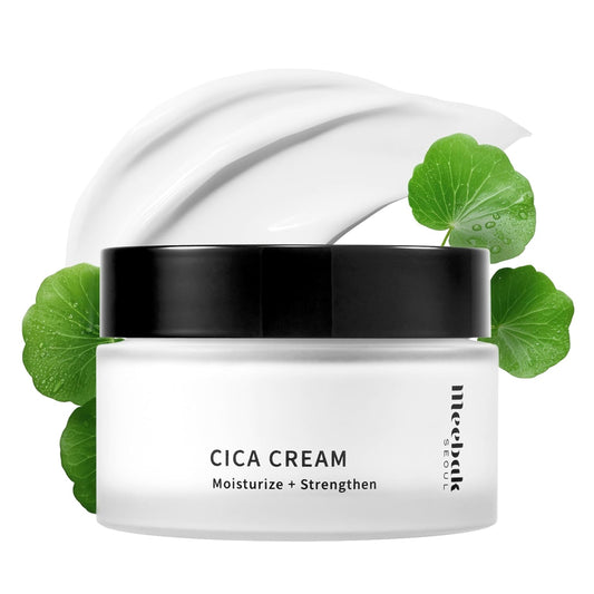 Meebak Cica Cream | Daily Repair Moisturizer with Niacinamide, Ceramide, & Retinol | Deep Hydration & Soothing | Locks in Moisture | Suitable for Sensitive Skin
