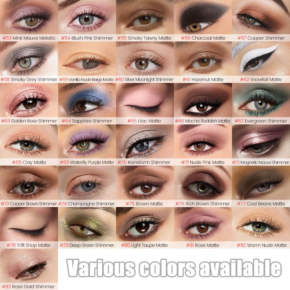 Grey Shimmer Cream Eye Shadow Stick Makeup for Women, Grey Shimmer Eyeliner Pencil Eyeshadow Brightener Stick for Eyes, Waterproof Eyeshadow Applicator Blendable, sombras para ojos 58#